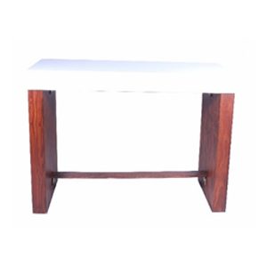 White Opera Top Opera with Wooden Opera Legs