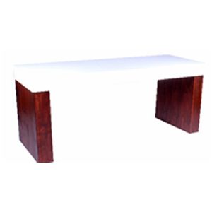 White Opera Top with Wooden Buffet Legs